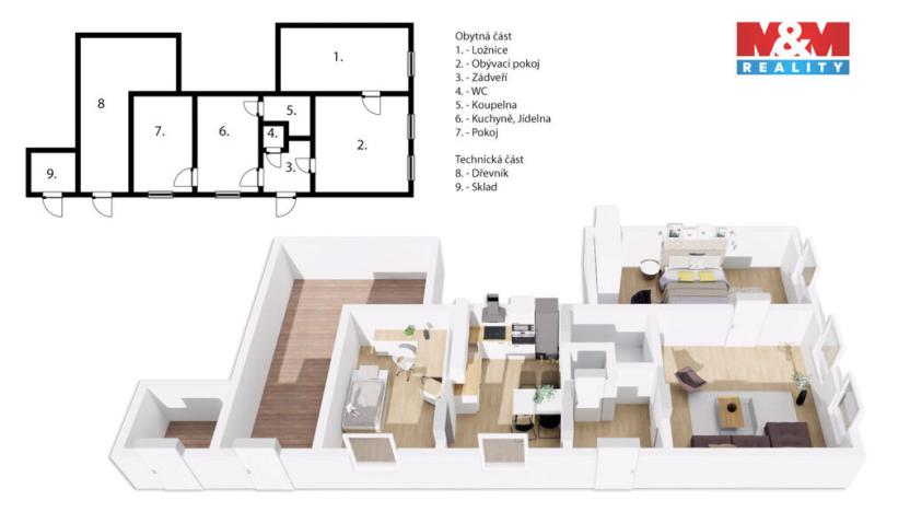 Prodej rodinného domu, Zdechovice - Spytovice, 74 m2