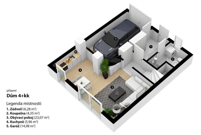 Pronájem rodinného domu, Praha - Háje, Exnárova, 146 m2