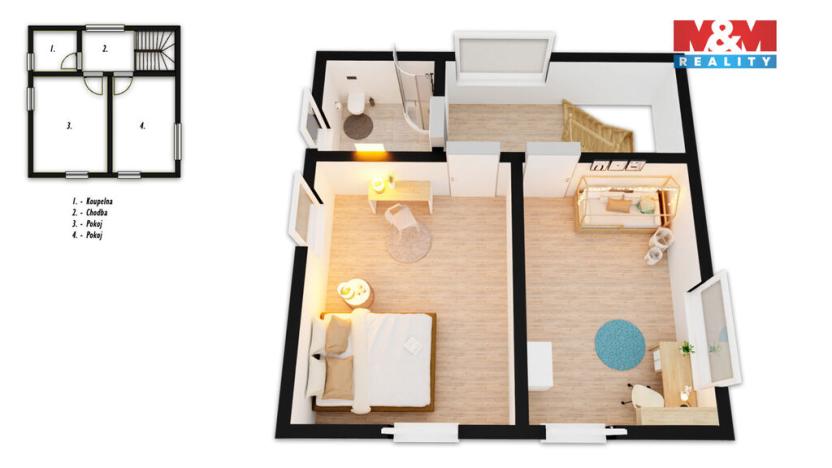 Prodej rodinného domu, Horoměřice, Třešňovka, 103 m2