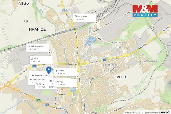 Pronájem bytu 3+1, Hranice - Hranice I-Město, Struhlovsko, 72 m2