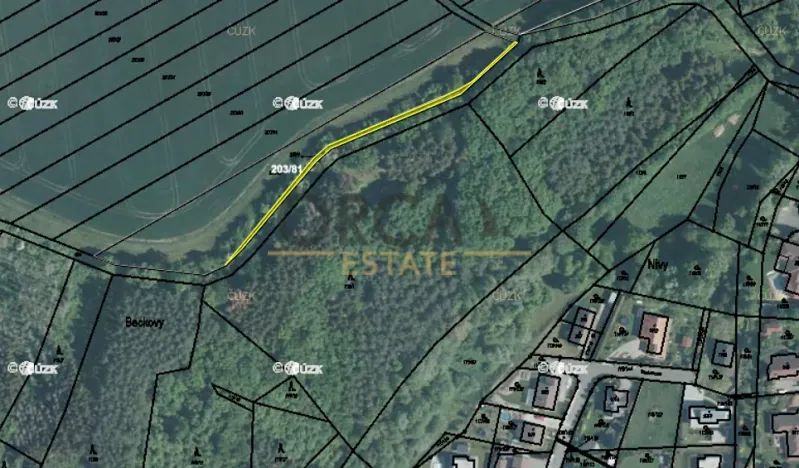 Prodej louky, Zlín, Návesní, 281 m2