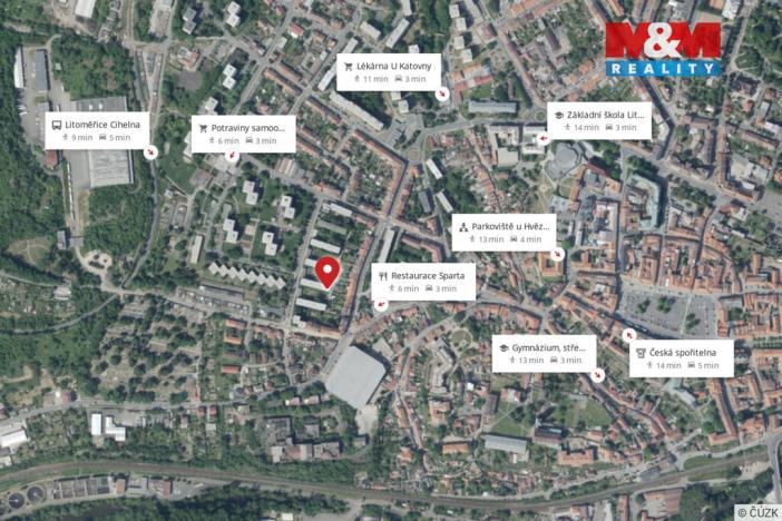 Prodej bytu 4+kk, Litoměřice - Předměstí, Družstevní, 63 m2