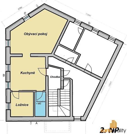 Pronájem bytu 2+1, Ústí nad Labem, Kojetická, 54 m2