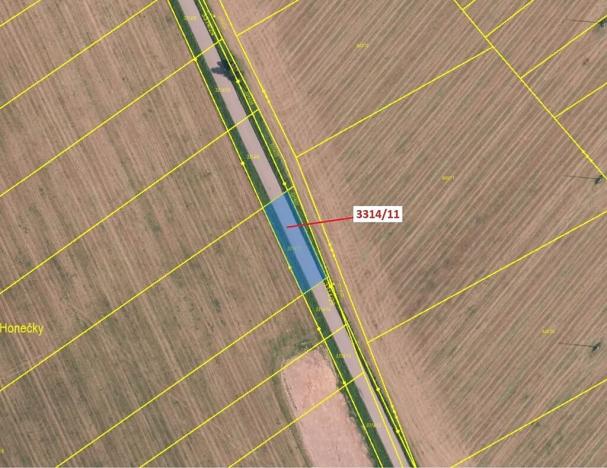 Dražba pozemku, Březník, 488 m2