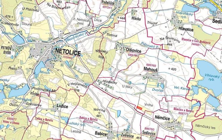 Prodej louky, Mahouš, 7547 m2