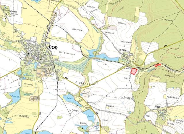 Prodej pole, Bor, 19873 m2