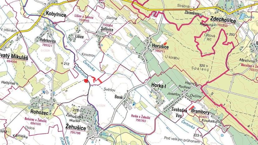 Prodej pole, Horušice, 20462 m2