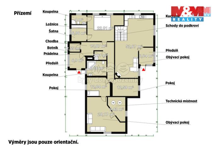 Prodej rodinného domu, Karlovy Vary - Hůrky, Motýlí, 244 m2