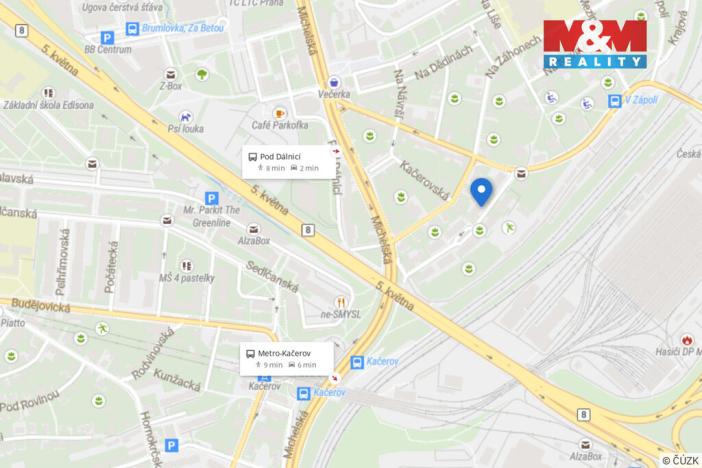 Pronájem bytu 2+kk, Praha - Michle, Na nivách, 44 m2