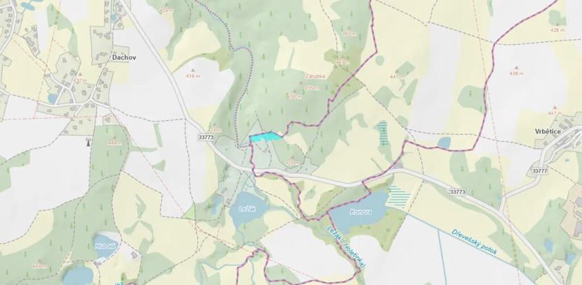 Dražba pozemku, Vrbatův Kostelec, 2523 m2