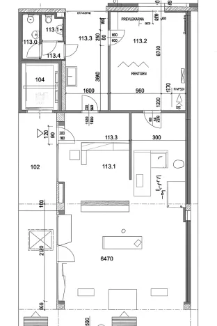 Pronájem ordinace, České Budějovice, České Vrbné, 72 m2