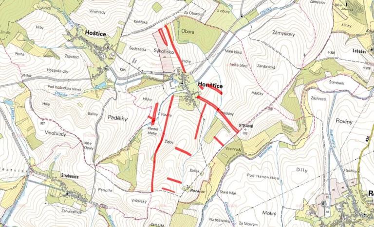 Prodej pole, Honětice, 76559 m2