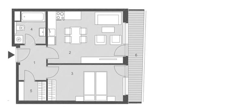Pronájem bytu 2+kk, Praha - Holešovice, Argentinská, 52 m2
