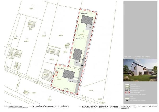 Prodej pozemku pro bydlení, Litoměřice, Na Vinici, 2650 m2
