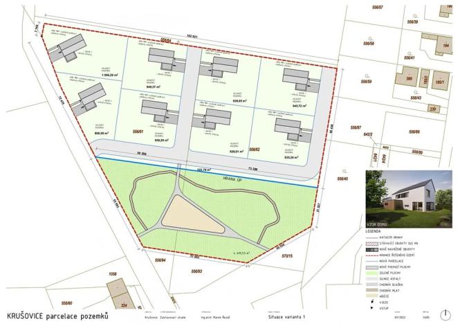 Prodej pozemku pro bydlení, Krušovice, Nová, 14406 m2