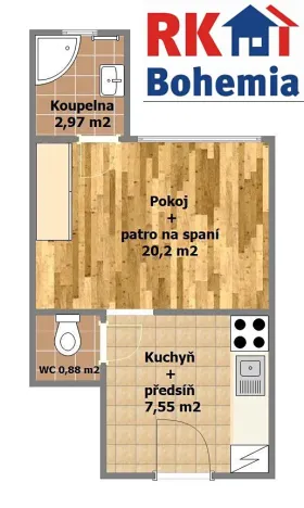 Prodej bytu 1+1, Praha - Strašnice, V olšinách, 32 m2
