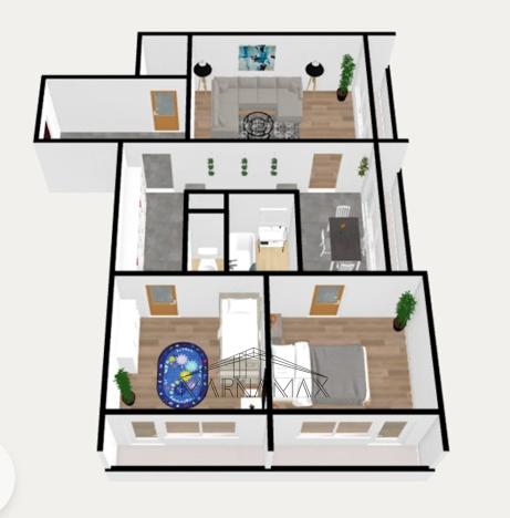 Prodej bytu 3+1, Chomutov, Šafaříkova, 72 m2