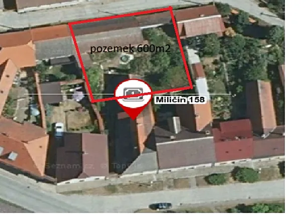 Prodej pozemku pro bydlení, Miličín, 600 m2