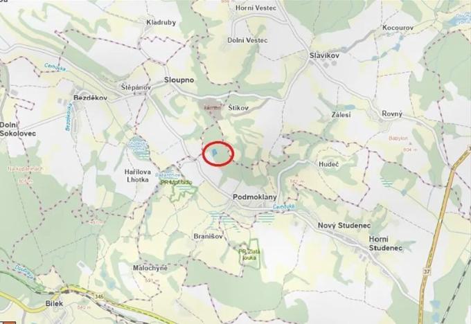 Prodej lesa, Podmoklany, 4845 m2