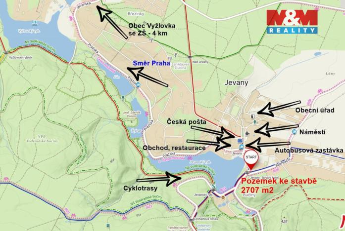 Prodej pozemku pro bydlení, Jevany, 2707 m2