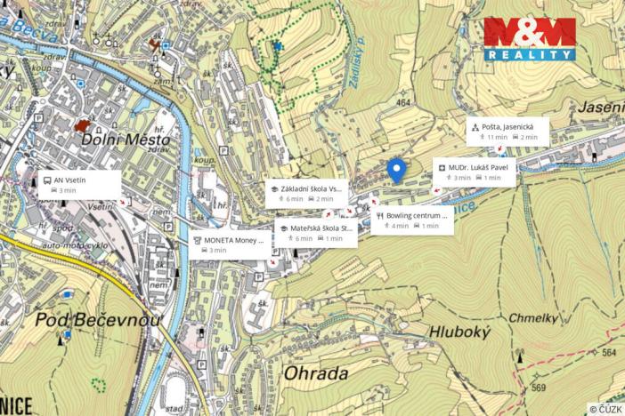 Pronájem bytu 3+1, Vsetín, Stará cesta, 62 m2