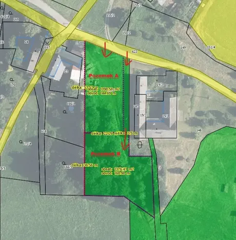 Prodej pozemku pro bydlení, Hynčina, 2595 m2