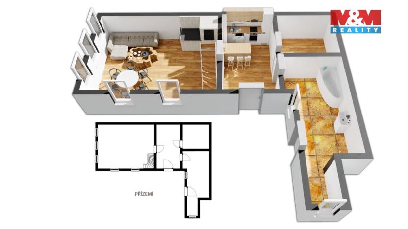 Prodej rodinného domu, Úpice, Poděbradova, 136 m2