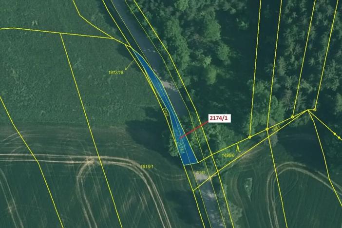 Dražba pozemku, Římov, 194 m2