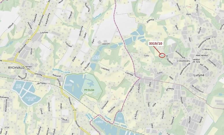 Dražba pozemku, Orlová, 147 m2