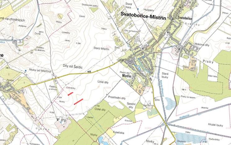 Prodej pole, Svatobořice-Mistřín, 2880 m2