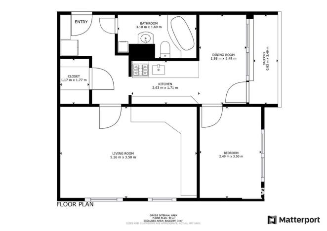 Pronájem bytu 2+1, Ústí nad Labem - Střekov, Kamenná, 50 m2