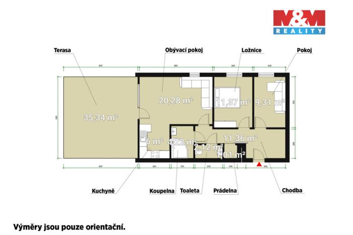 Prodej bytu 3+kk, Praha - Hlubočepy, Miloše Havla, 104 m2