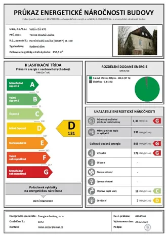 Prodej rodinného domu, Dlouhá Loučka, Valšův Důl, 195 m2