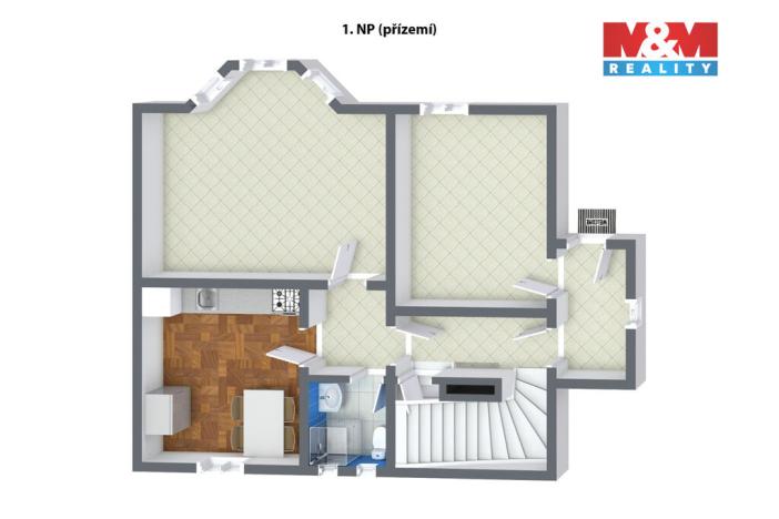 Prodej rodinného domu, Cheb, Dragounská, 113 m2