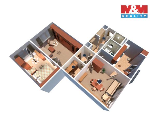 Prodej bytu 3+1, Praha - Záběhlice, Střimelická, 69 m2