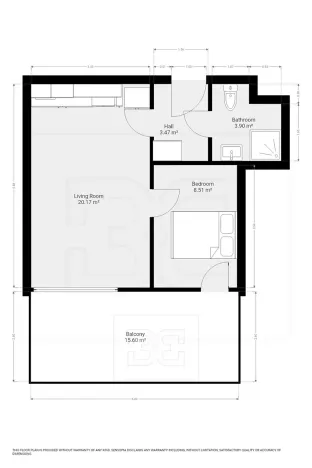 Pronájem bytu 2+kk, Kladno, Ke křížku, 54 m2