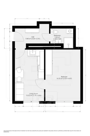 Pronájem bytu 2+kk, Praha - Strašnice, Za poštou, 39 m2