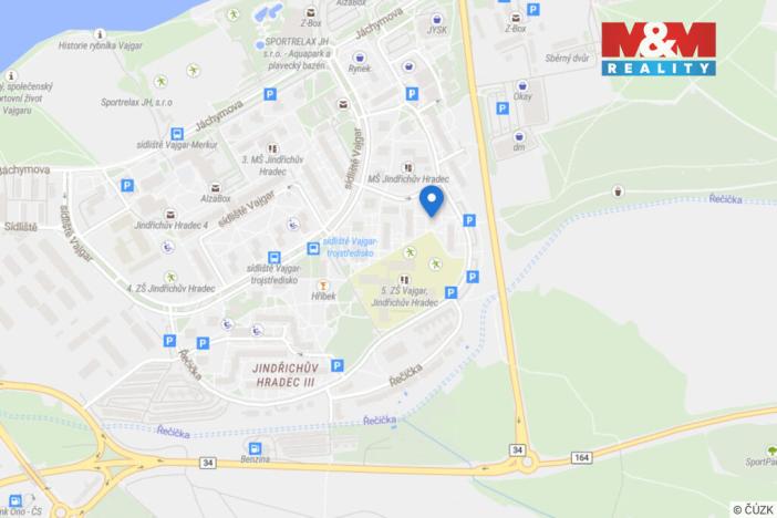 Prodej bytu 3+1, Jindřichův Hradec - Jindřichův Hradec III, sídliště Vajgar, 78 m2