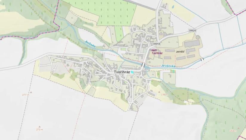 Dražba pozemku, Tvořihráz, 347 m2