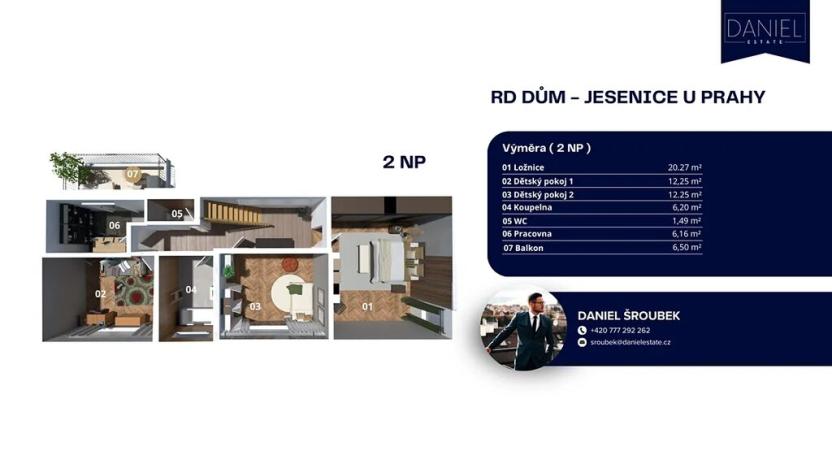 Prodej rodinného domu, Jesenice, Písečná, 165 m2