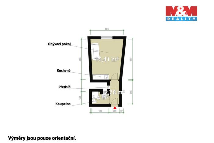 Pronájem bytu 1+kk, Plzeň - Východní Předměstí, Šafaříkovy sady, 23 m2