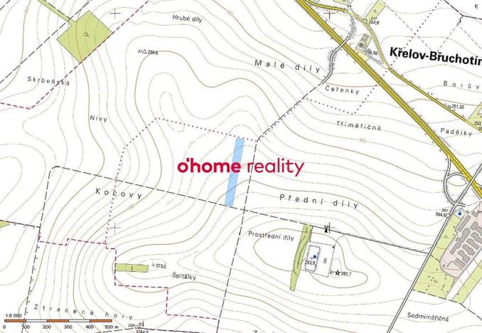 Prodej pole, Křelov-Břuchotín, 11881 m2