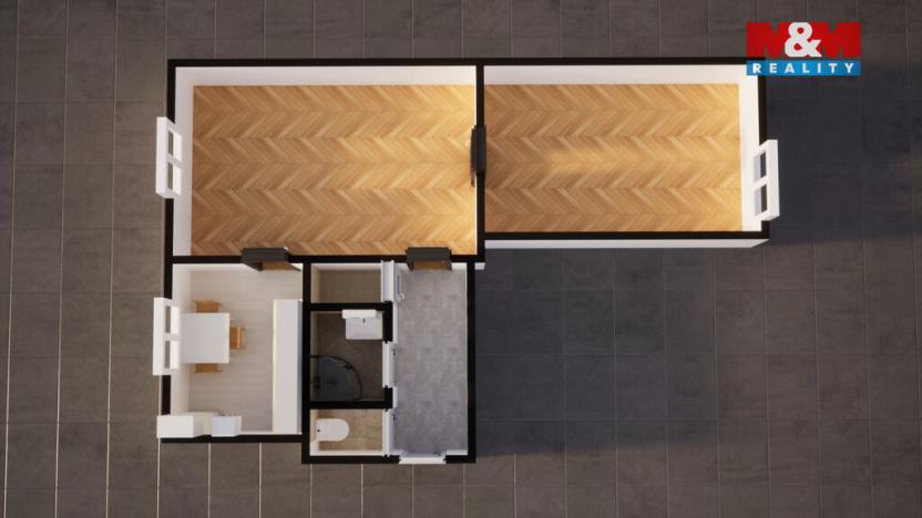 Prodej bytu 2+1, Rumburk - Rumburk 1, Třída 9. května, 48 m2