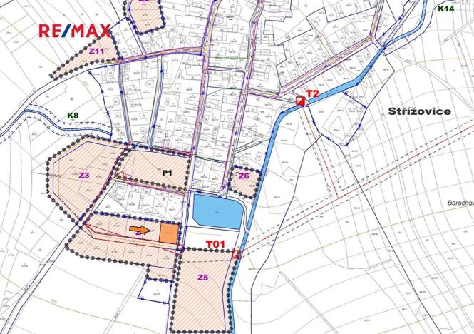 Prodej pozemku pro bydlení, Střížovice, 1076 m2