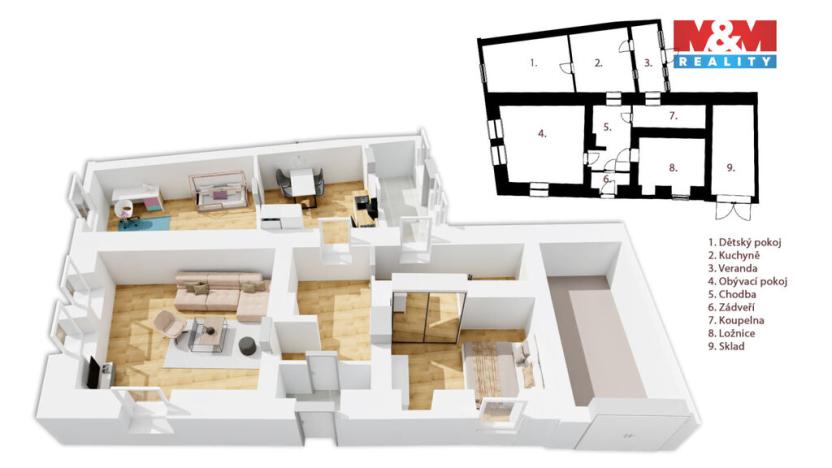 Prodej rodinného domu, Týniště nad Orlicí - Křivice, 103 m2