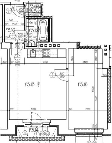 Pronájem bytu 2+kk, Praha - Braník, Ke Krči, 42 m2