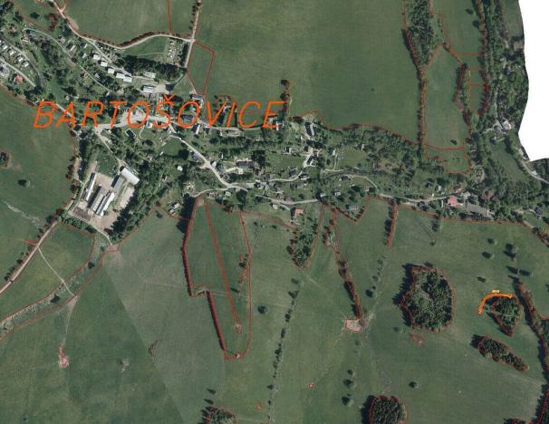 Prodej pole, Bartošovice v Orlických horách, 390 m2