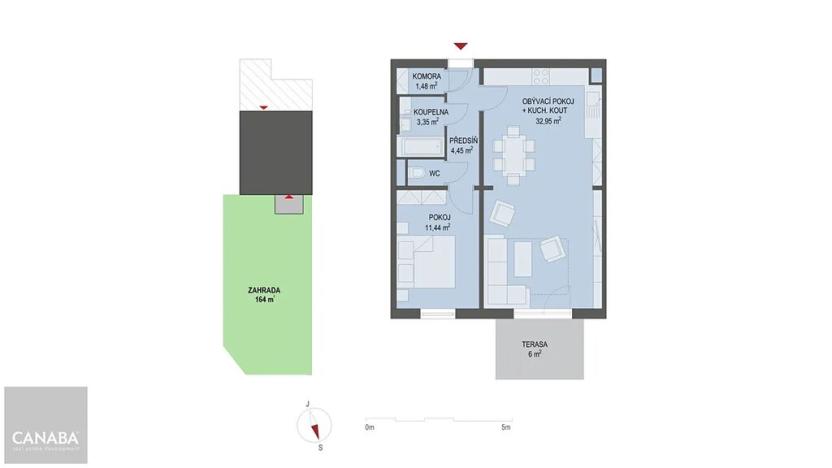 Prodej bytu 2+kk, Nehvizdy, 55 m2