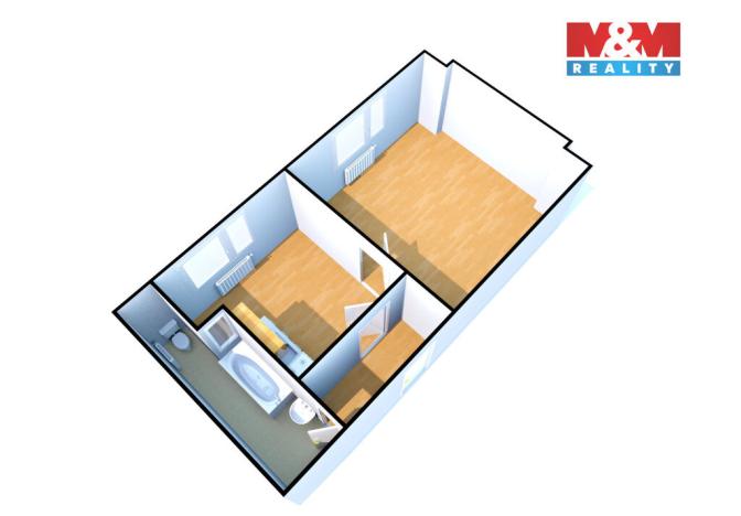 Pronájem bytu 1+1, Děčín - Děčín IV-Podmokly, Teplická, 38 m2