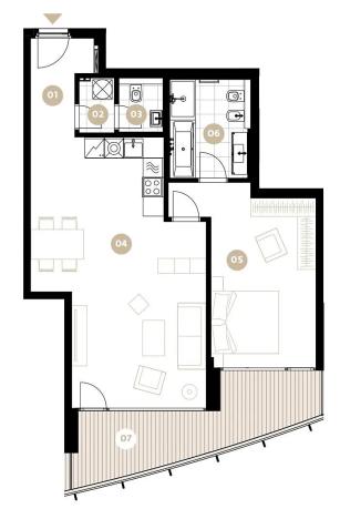 Pronájem bytu 2+kk, Praha - Smíchov, Holečkova, 74 m2